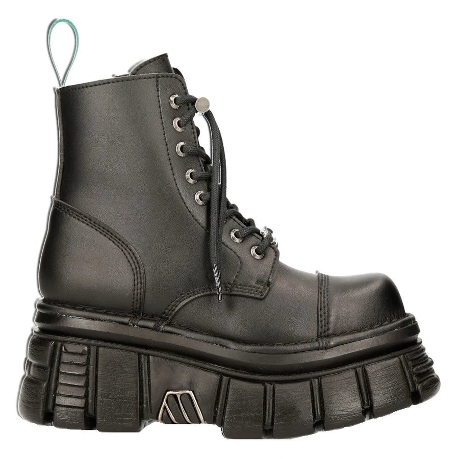 New Rock M-NEWMILI083-VS2 Stivaletti Biker Militare Eco Vegan - New Rock - 1