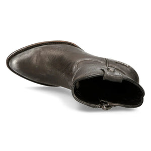 New Rock WSTM 006-S1 Botas vaqueras de cuero negro con punta occidental para montar Retro - New Rock - 8