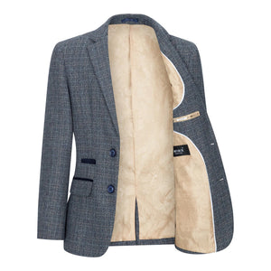 Jungenanzug 3 Teilig Tweed Marineblau Vintage Retro 1920er Jahre - Paul Andrew - 4
