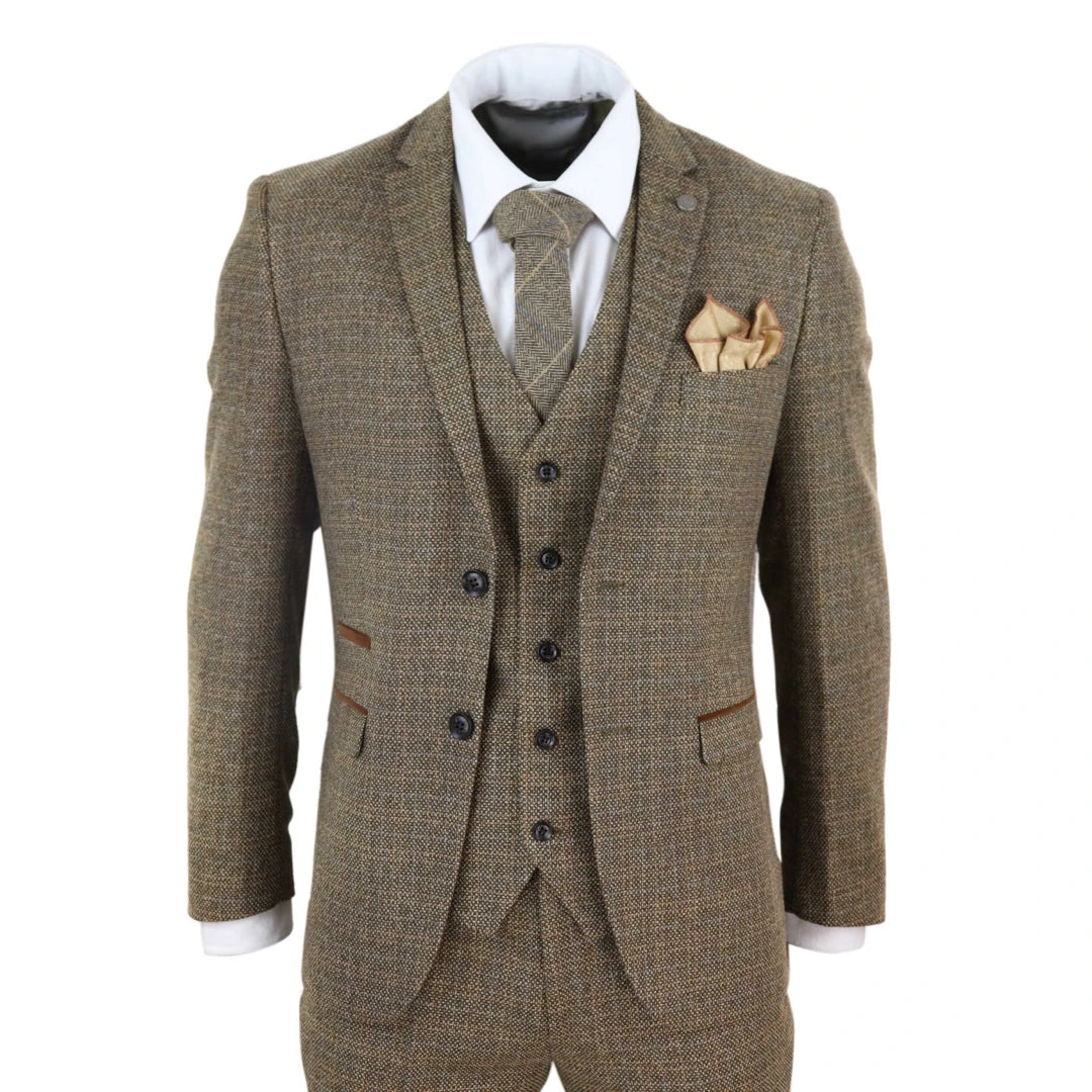 Ralph - Men's 3 Piece Suit Tweed Check 1920s - Paul Andrew - 1