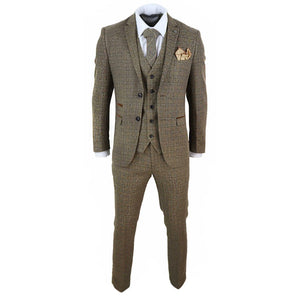 Ralph - Men's 3 Piece Suit Tweed Check 1920s - Paul Andrew - 3