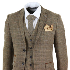 Ralph - Men's 3 Piece Suit Tweed Check 1920s - Paul Andrew - 4