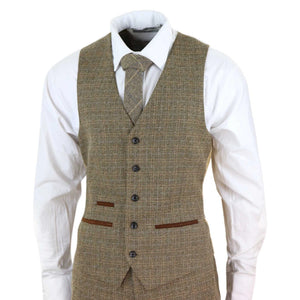 Ralph - Men's 3 Piece Suit Tweed Check 1920s - Paul Andrew - 5