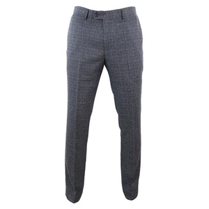 Ralph - Men's Navy Tweed Trousers - Paul Andrew - 1
