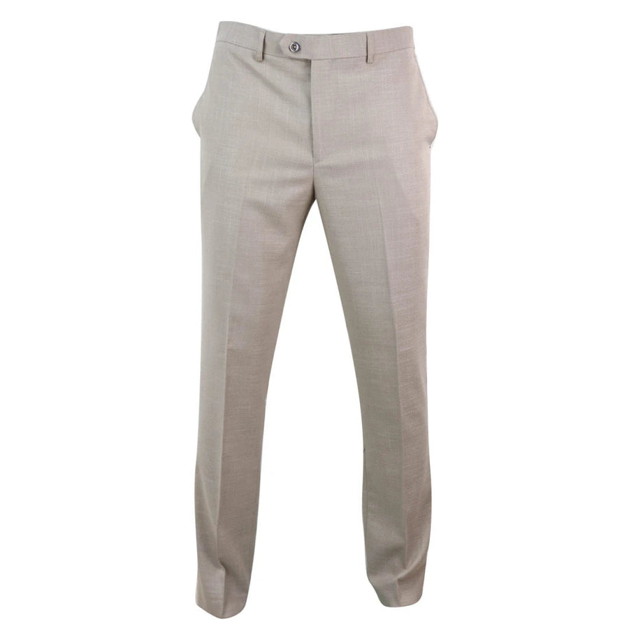 Pantalon homme style mariage ou bureau coupe ajustée classique longueur standard - House of Cavani - 1