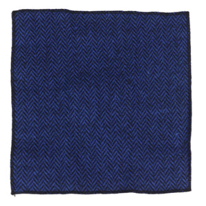 Corbata Hombre Hankie Tweed Rayas Vintage Retro Clásico Gatsby Peaky Blinders - Azul marino - TruClothing.com - 3
