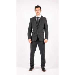 STZ21 - Men's Wool Tweed Suit 3 Piece Authentic 1920s Classic - TruClothing.com - 3