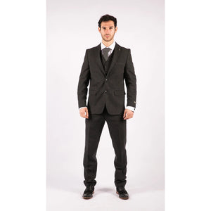 STZ22 - Men's Wool Tweed Suit 3 Piece Authentic 1920s Classic - TruClothing.com - 2