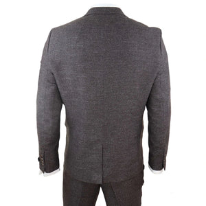STZ32 - Men's Wool 3 Piece Suit Double Breasted Waistcoat Tweed 1920s - TruClothing.com - 6
