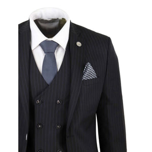 STZ42 - Men's 3 Piece Suit Gatsby 1920s Gangster Pinstripe - TruClothing.com - 7