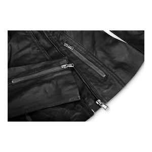 Women's Leather Black Biker Jacket - Aviatrix - 3