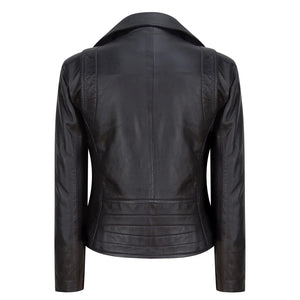 Czarna kurtka motocyklowa damska skórzana - Czarny - Infinity Leather - 5