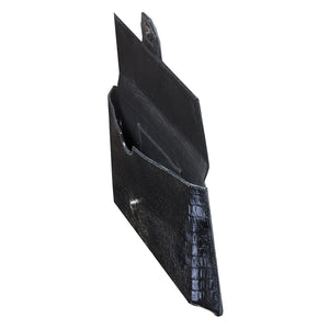 Women's Leather Buckle Hide Clutch Shoulder Bag Metal Chain Cross Body - Black - TruClothing.com - 13