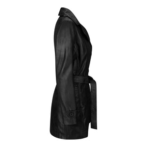 Marynarka damska ze skóry półdługa - TruClothing.com - 2