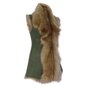 Long gilet sans manches pour femme peau de mouton Shearling véritable - Infinity Leather - 2