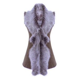 Gilet Da Donna Lungo In Vera Pelle di Montone Shearling - Infinity Leather - 1