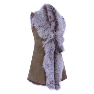 Gilet Da Donna Lungo In Vera Pelle di Montone Shearling - Infinity Leather - 2