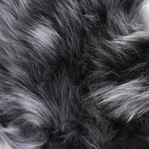 Women's Toscana Sheepskin Elasticated Headband Neck Scarf - Black - Infinity Leather - 3