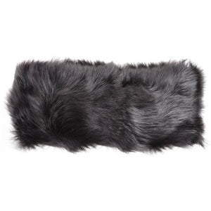 Women's Toscana Sheepskin Elasticated Headband Neck Scarf - Brown - Infinity Leather - 7