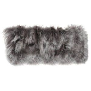 Women's Toscana Sheepskin Elasticated Headband Neck Scarf - Taupe - Infinity Leather - 10