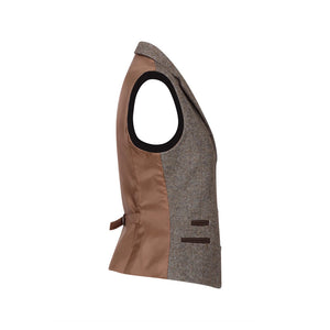 Bléiser y chaleco de tweed con parche en el codo en color bronce estilo Blinders de los años 20 para mujer - TruClothing.com - 11